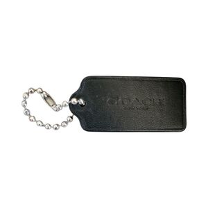 Coach Black Leather Key Holder